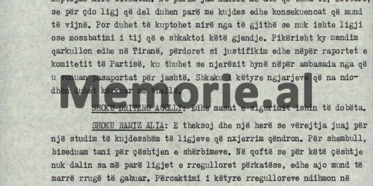 “Tani që ne na ndodhin ngjarjet e ambasadave, autori i shkrimit Nikolla Spathara, kërkon të ngjallë urrejtje të nipërve të ballistëve, duke iu kujtuar…”/ Akuzat e Sofokli Lazrit në plenum, 7 korrik ‘90