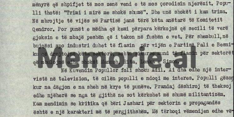 “Në 2 korrik, në orën 10 të darkës grumbuj njerëzish shkuan para ambasadave, por kur biseduam në zyrën time për dhënin e pasaportave, ju, shoku Ramiz…”/ Debatet e Nexhmijes në plenum, 6 korrik ‘90