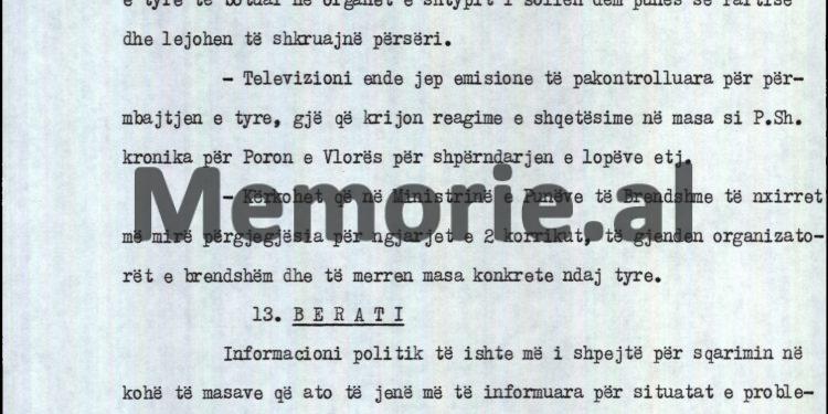 “Kërkojnë sqarime për shoqen Lenka Çuko se; ‘ka mbajtur delfin në shtëpi, vajzën e ka dërguar në Francë për ta bërë nuse, ka sjellë birrë për dasmën që andej’ etj…”/ Raporti sekret për Ramiz Alinë, 25 shtator 1990