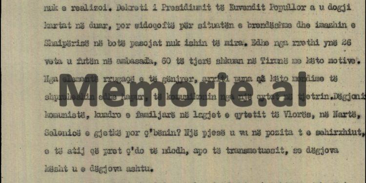 “Nga rrethi ynë vetëm 26 veta u futën në ambasada, 60 të tjerë shkuan në Tiranë, por komunistë e kuadro në lagjet e Vlorës, në Nartë, Selenicë e…”/ Raporti sekret i Halil Haskos për Ramiz Alinë, 20 shtator 1990
