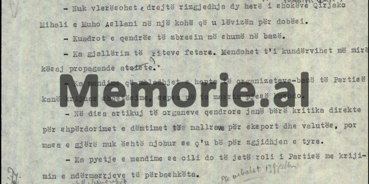 “Pse lejohet Lenka Çuko të ketë vilë me pishinë, serë, terren sportiv etj., po Qirjako Mihali, që pas dasmës së madhe e dërgoi çiftin në Zvicër…”?! / Zbulohet letra për Ramiz Alinë, 15 shtator 1990