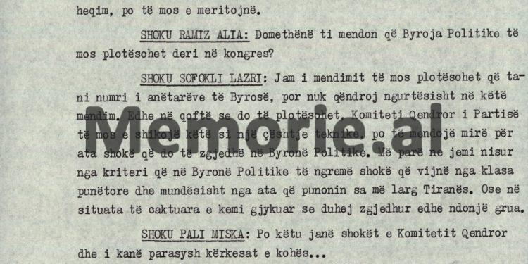 “Jam dakord me mendimin e shokëve që të dal në pension, por në shtypin e huaj fliter për mua e për shokun Adil, si ‘kundërshtar i shokut Ramiz’…”/ Debatet e Manush Myftiut në plenum, 7 korrik ‘90