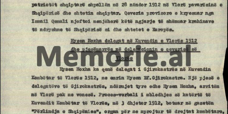 “Guvernatori Foresti, me të ardhur në Gjirokastër, thirri kryetarin e bashkisë, Hysen Hoxhën dhe i dha një telegram…”/ Zbulohet biografia e panjohur e Enver Hoxhës e vitit ’69, nga fondi i tij personal