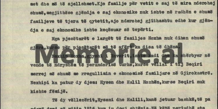 “Nga pema gjenealogjike me të parin e fisit Hoxha, Kol Gjonin, deri te dy djemtë, Iliri me Sokolin…”/ Zbulohen 3 biografitë e Enver Hoxhës në fondin e tij personal, të shkruara deri në 1969-ën, që s’u publikuan kurrë…!