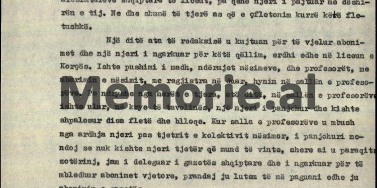 “Në Korçë, në fillim, Enveri banoi në shtëpinë e familjes Belba dhe të pak kohë në shtëpinë e profesorit francez, Andrea Brezho, më pas ai banoi në…”/ Biografia e panjohur e Enver Hoxhës, e vitit 1969