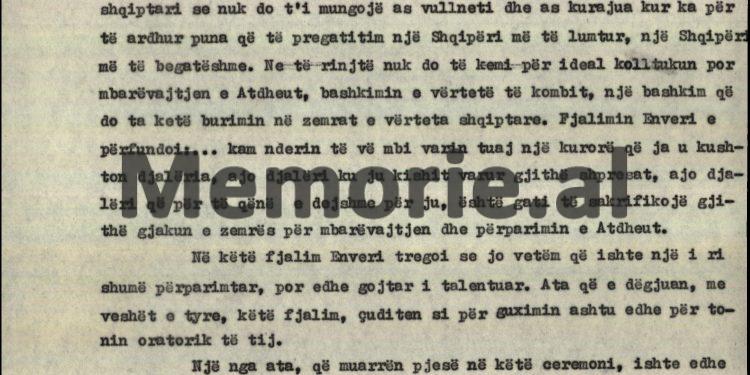 “Ali Kelmendi në Gjirokastër u takua me shokun Enver, tek i cili shihte një marksist-leninist të vendosur dhe të pjekur, ai vetë u ka deklaruar shokëve se…”/ Biografia e panjohur e Enver Hoxhës e vitit 1969