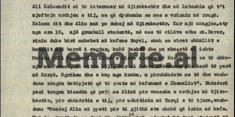 “Ali Kelmendi në Gjirokastër u takua me shokun Enver, tek i cili shihte një marksist-leninist të vendosur dhe të pjekur, ai vetë u ka deklaruar shokëve se…”/ Biografia e panjohur e Enver Hoxhës e vitit 1969
