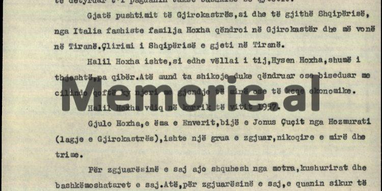 “Hysen Hoxha e pinte rakinë sheshit, në pazar, në gostira, në dasma, pa u ndrojtur nga asnjeri, por ai kishte një veti të mirë që…”/ Zbulohet biografia e panjohur e Enver Hoxhës, nga fondi i tij personal