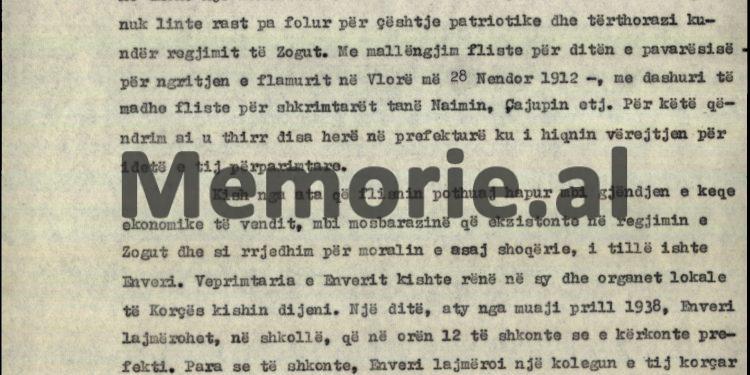 “Në Korçë, në fillim, Enveri banoi në shtëpinë e familjes Belba dhe të pak kohë në shtëpinë e profesorit francez, Andrea Brezho, më pas ai banoi në…”/ Biografia e panjohur e Enver Hoxhës, e vitit 1969
