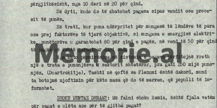 “Jam dakord me mendimin e shokëve që të dal në pension, por në shtypin e huaj fliter për mua e për shokun Adil, si ‘kundërshtar i shokut Ramiz’…”/ Debatet e Manush Myftiut në plenum, 7 korrik ‘90