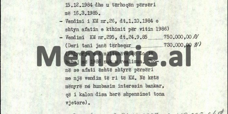 “Për shpenzime udhëtimi dhe dieta për delegacionet e partive marksiste-leniniste dhe miqtë e ftuar nga K.Q. i PPSH-së, me pushime, mjekime etj., të akordohet shuma…”/ Urdhri i Ramiz Alisë, mars ‘87
