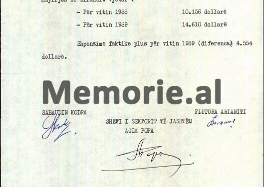 “Nga Fondi i Solidaritetit që ka Sekretariati i Komitetit Qendror për vitin 1989, të vihet në dispozicion për nevoja të partive marksiste-leniniste, një shumë…”/ Urdhri sekret i Ramiz Alisë, 22 shkurt ‘89