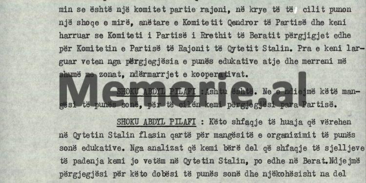 “Shoku Foto, e ndjejmë përgjegjësinë e rëndë, por vëmendja jonë ishte për fushatën e korrjes…”/ Fjala e Abdyl Pilafit në mbledhjen e Byrosë, për ngjarjen e rëndë te “Naftëtari”–“Dinamo”, qershor ‘88!
